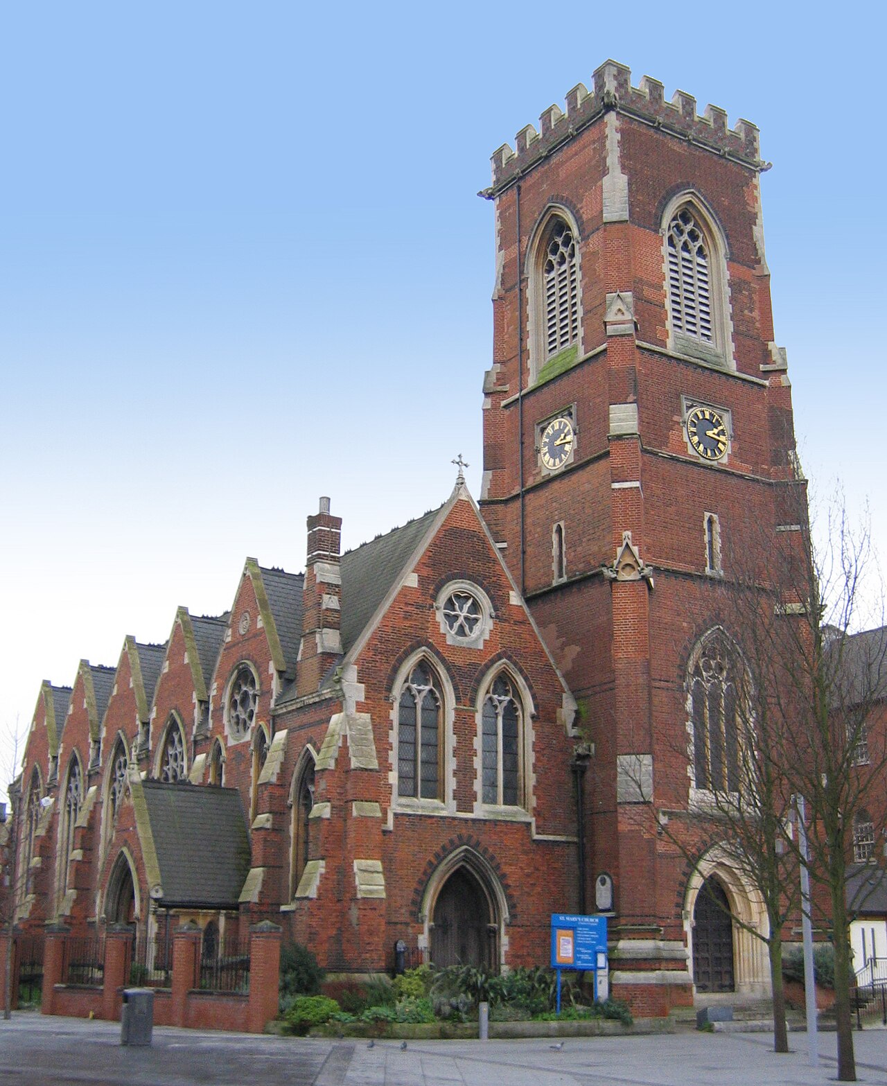 St Mary's Church in Acton, London which is an area that Digital Dry Cleaners offers Laundry and Dry Cleaning in Acton services.