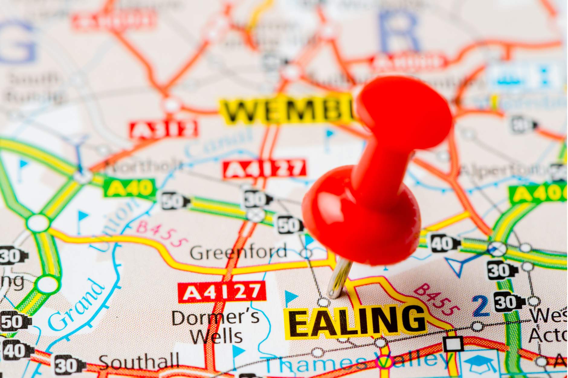 Map showing the area where Laundry & Dry Cleaning in Ealing in available.