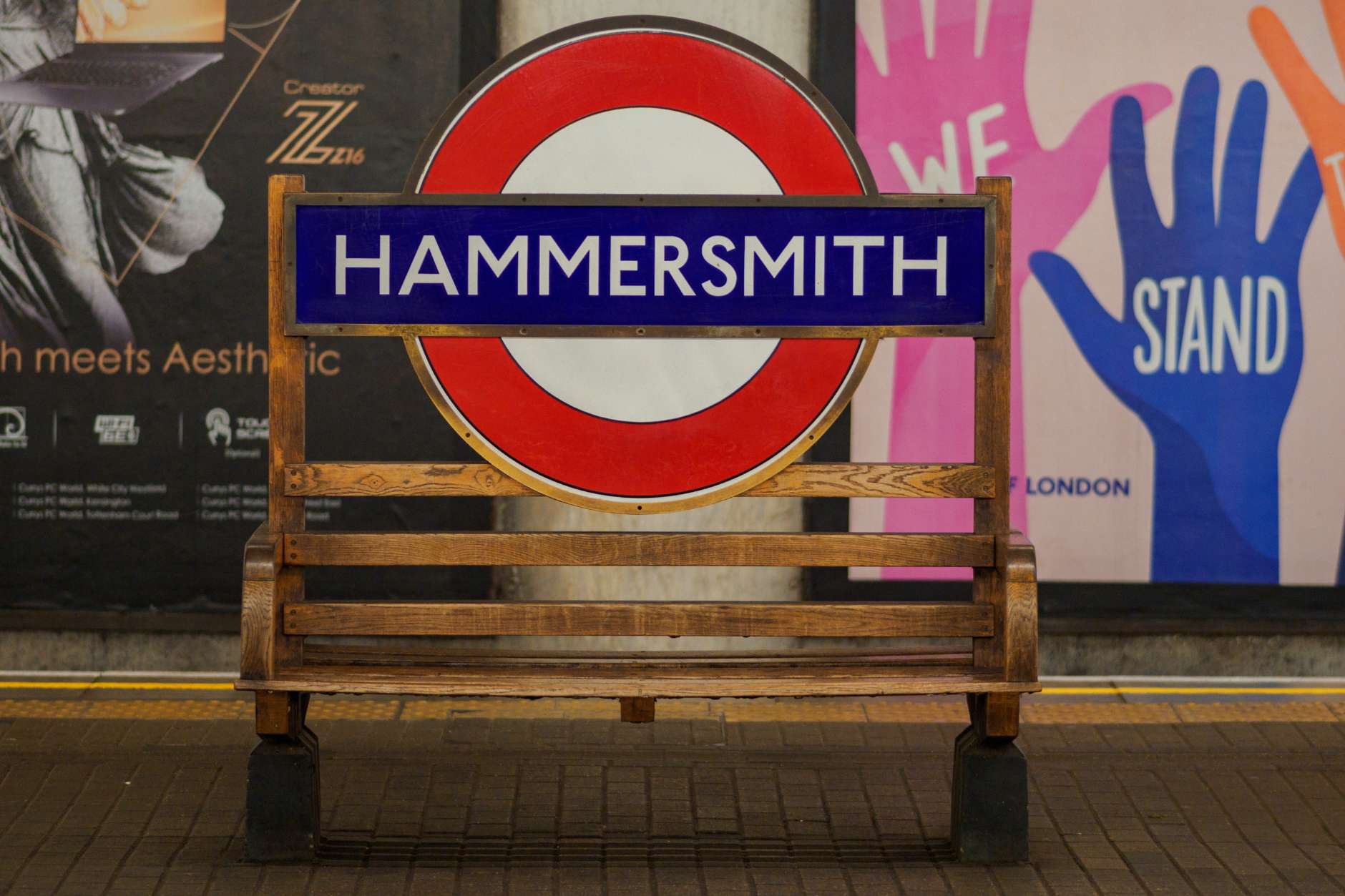 A picture of the underground station in Hammersmith to showcase the area where we provide Laundry and Dry Cleaning in Hammersmith